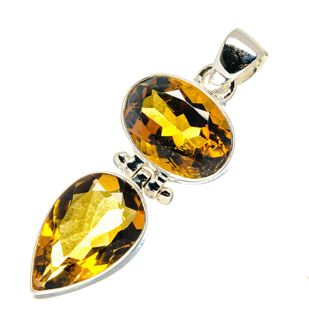 Mandarin Citrine Pendants handcrafted by Anasilvercos - PD759423