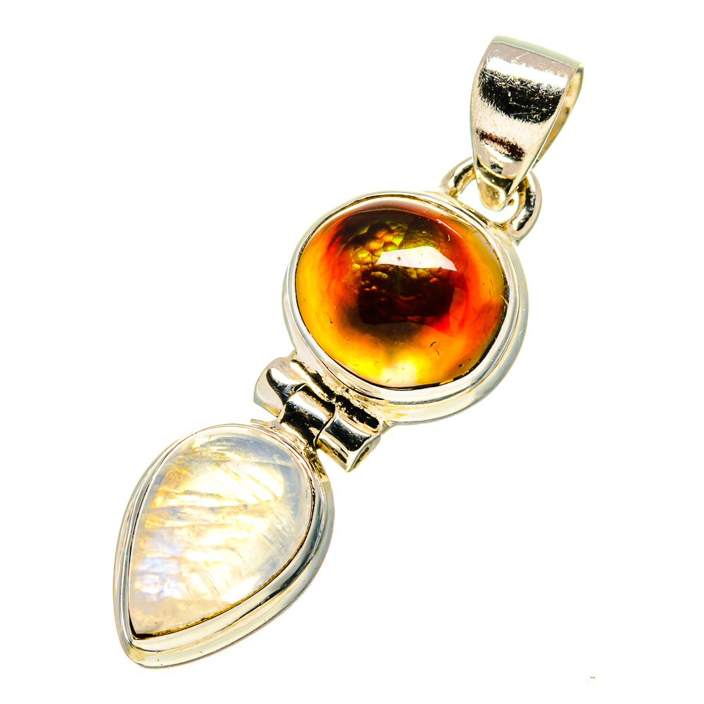 Mexican Fire Agate Pendants handcrafted by Anasilvercos - PD759430