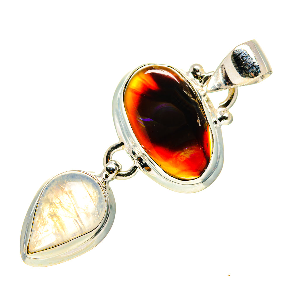 Mexican Fire Agate Pendants handcrafted by Anasilvercos - PD759434