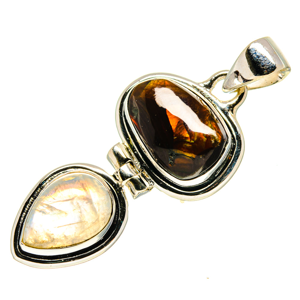 Mexican Fire Agate Pendants handcrafted by Anasilvercos - PD759441