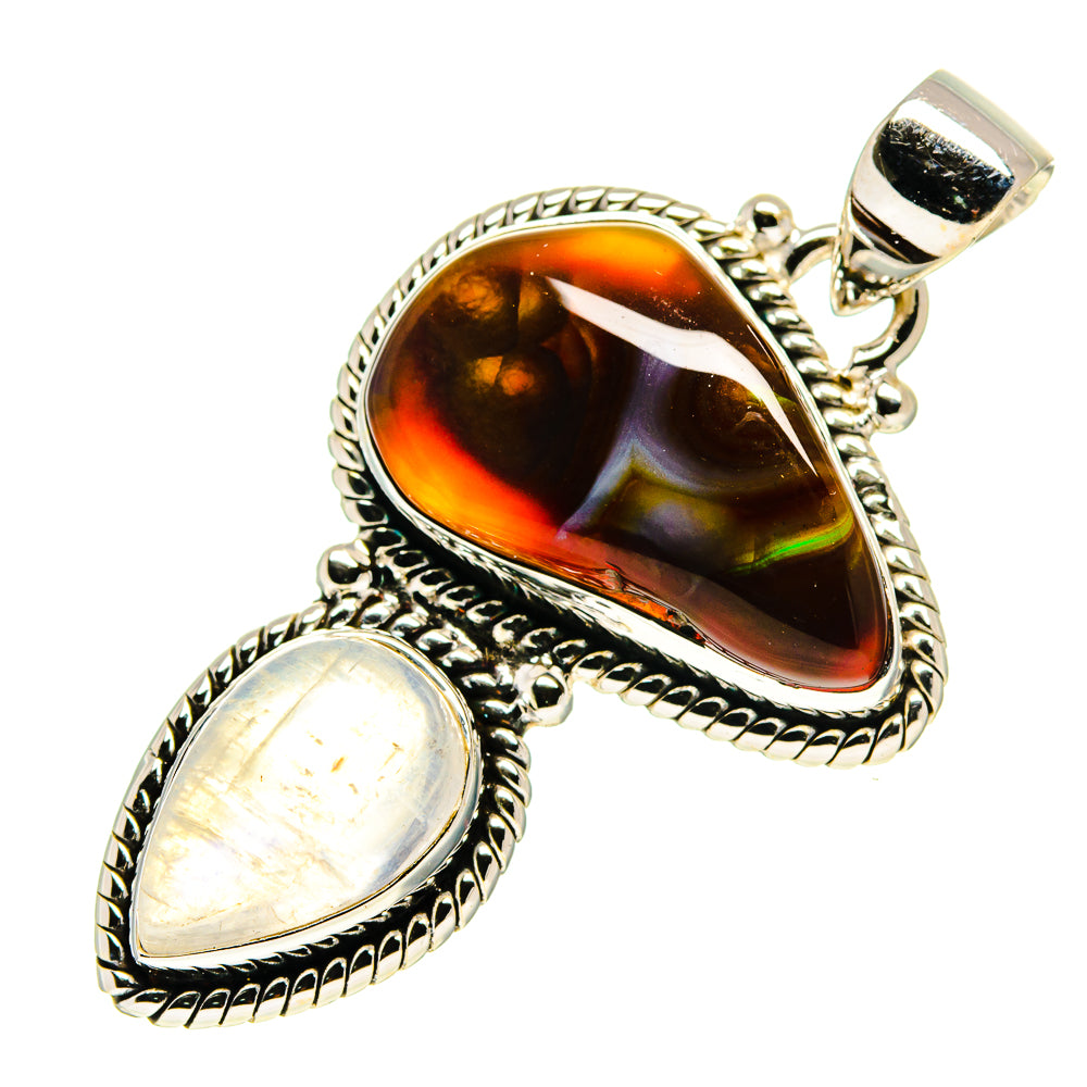 Mexican Fire Agate Pendants handcrafted by Anasilvercos - PD759462