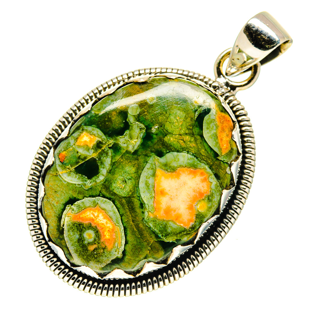 Rainforest Jasper Pendants handcrafted by Anasilvercos - PD759481