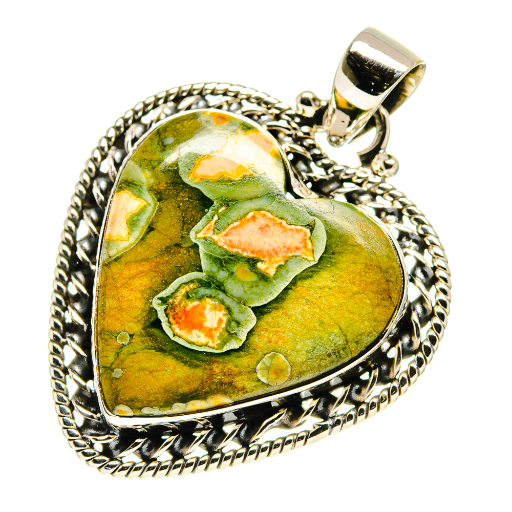 Rainforest Jasper Pendants handcrafted by Anasilvercos - PD759488