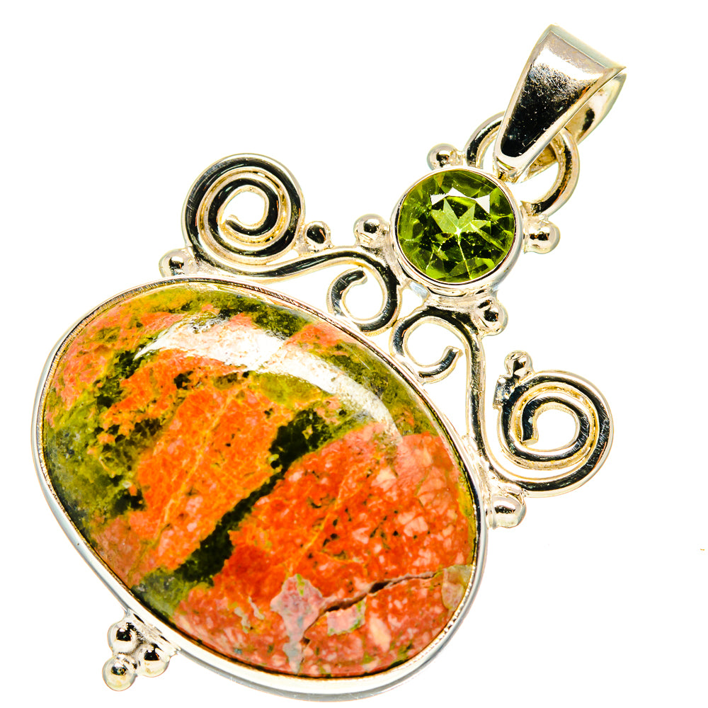 Unakite Pendants handcrafted by Anasilvercos - PD759508