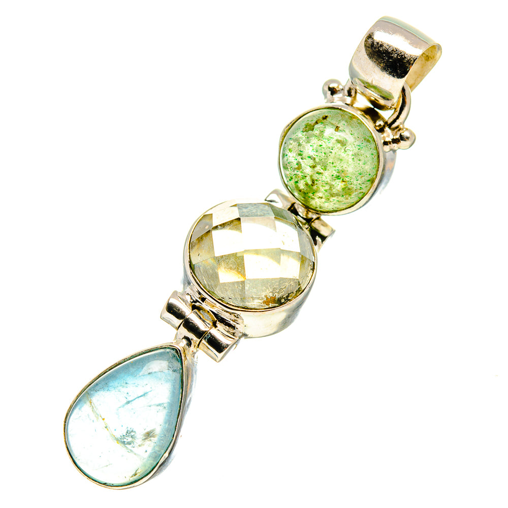 Green Tourmaline Pendants handcrafted by Anasilvercos - PD759511