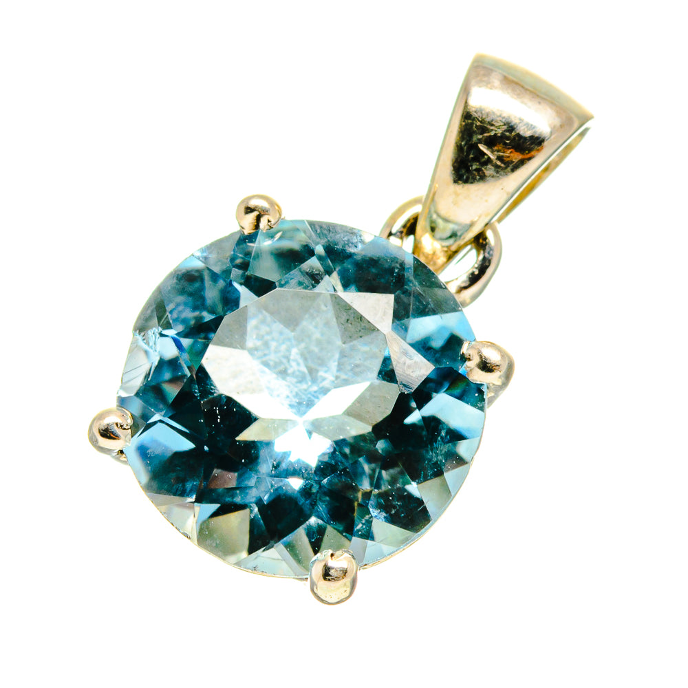 Blue Topaz Pendants handcrafted by Anasilvercos - PD759512