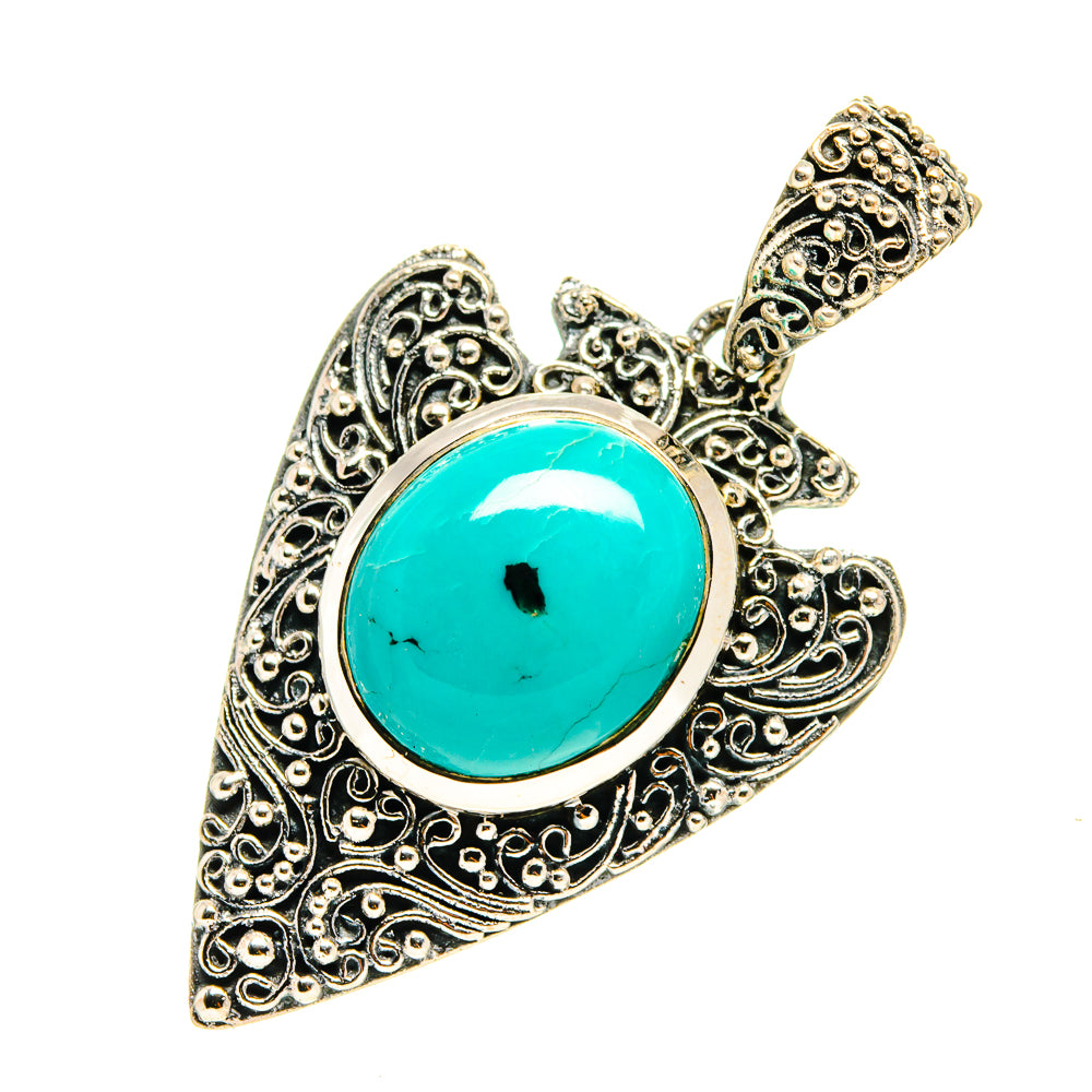 Tibetan Turquoise Pendants handcrafted by Anasilvercos - PD759517