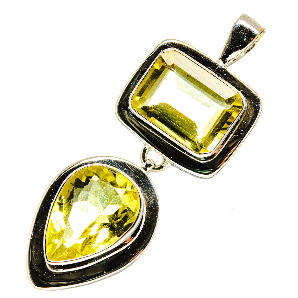 Lemon Quartz Pendants handcrafted by Anasilvercos - PD759524