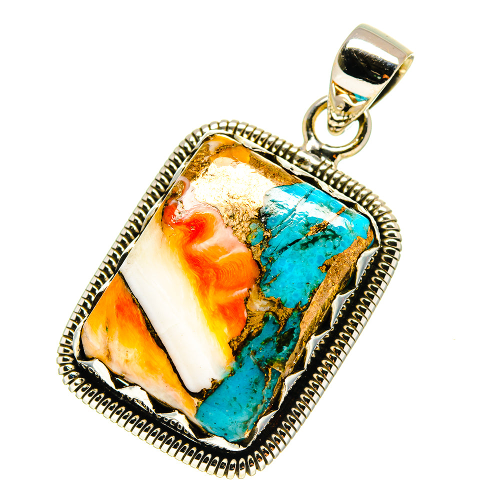 Spiny Oyster Turquoise Pendants handcrafted by Anasilvercos - PD759529