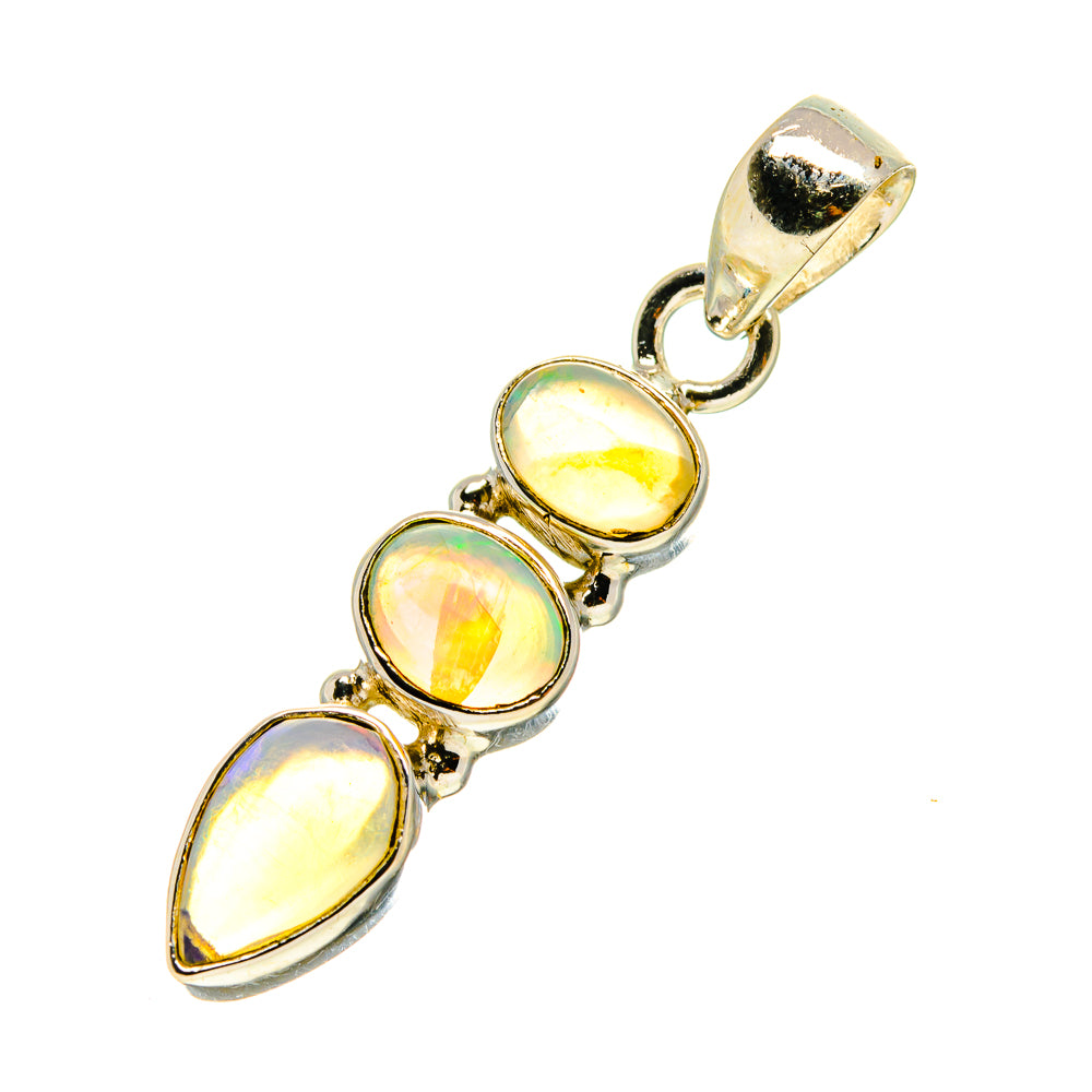 Ethiopian Opal Pendants handcrafted by Anasilvercos - PD759555