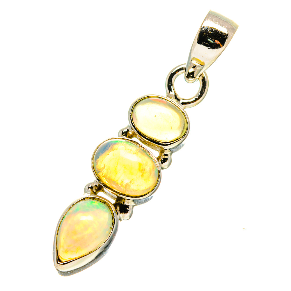 Ethiopian Opal Pendants handcrafted by Anasilvercos - PD759562