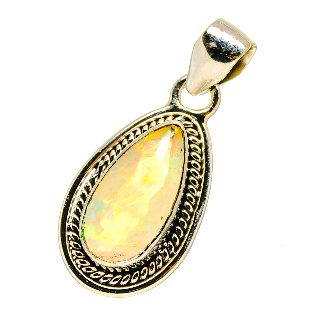 Ethiopian Opal Pendants handcrafted by Anasilvercos - PD759563