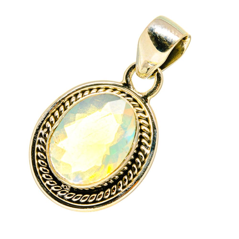 Ethiopian Opal Pendants handcrafted by Anasilvercos - PD759576