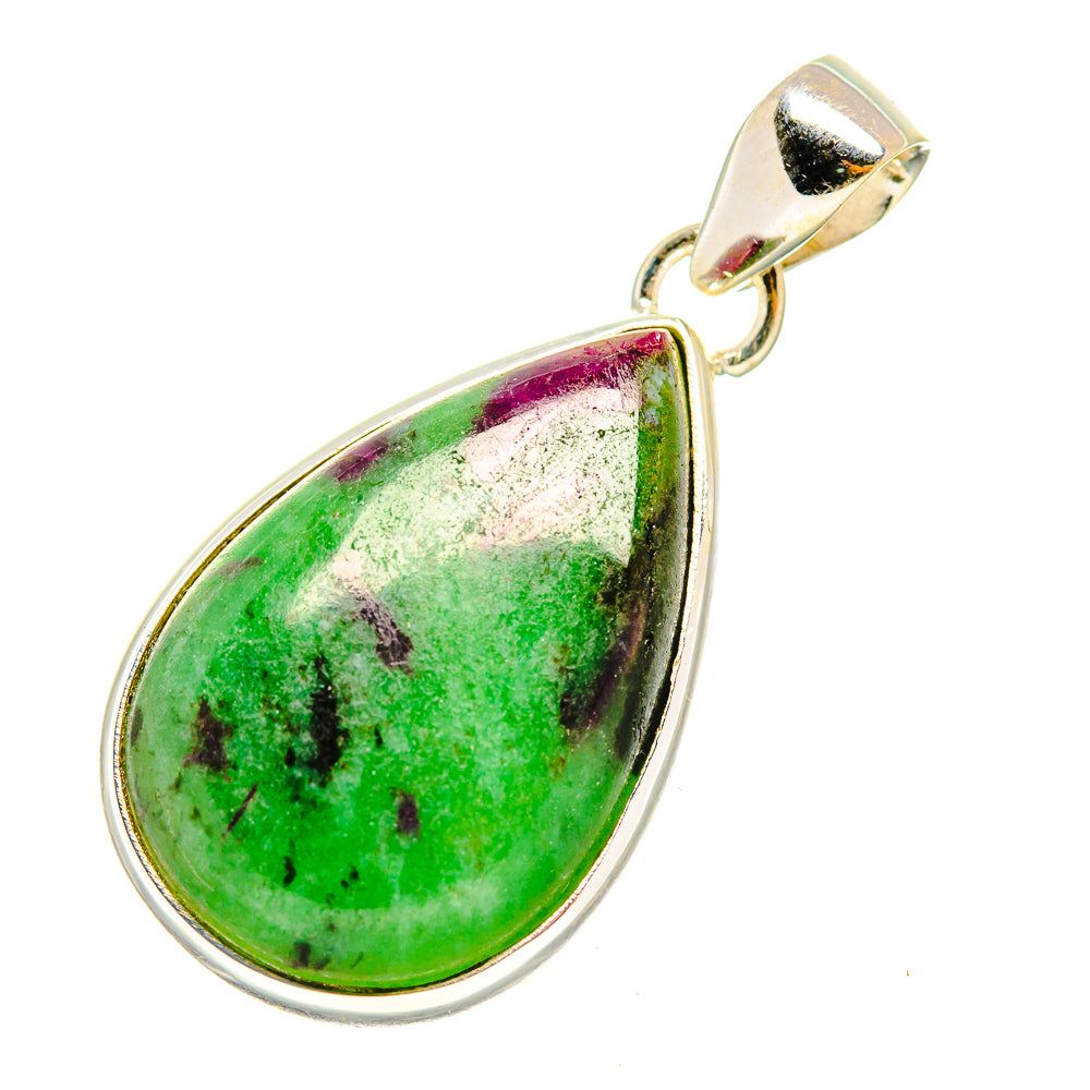 Ruby Zoisite Pendants handcrafted by Anasilvercos - PD7596