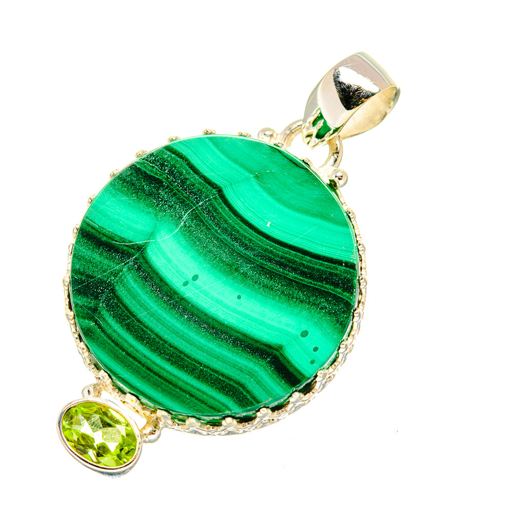 Malachite Pendants handcrafted by Anasilvercos - PD7597