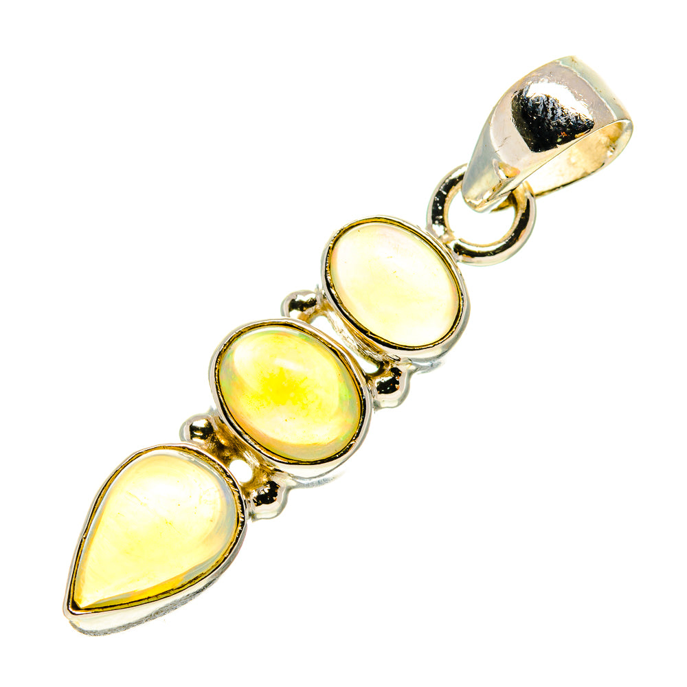 Ethiopian Opal Pendants handcrafted by Anasilvercos - PD759893