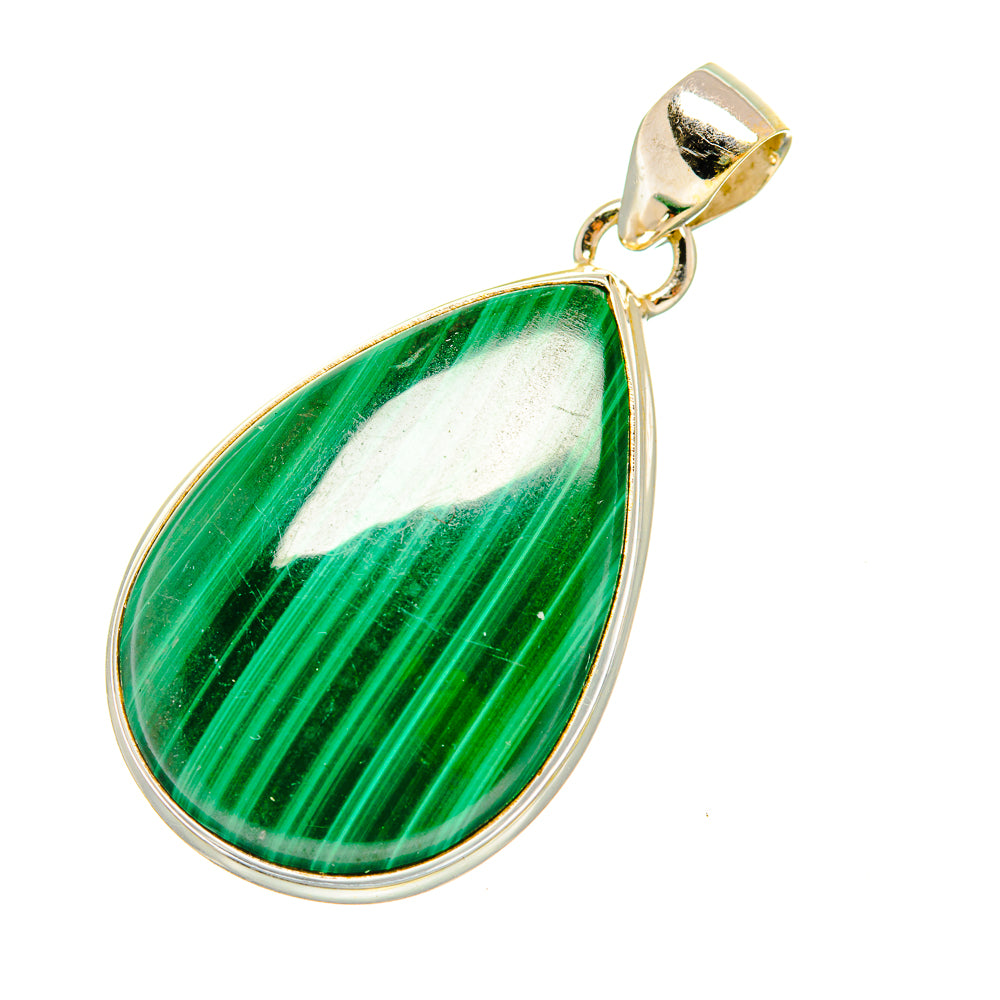 Malachite Pendants handcrafted by Anasilvercos - PD7599