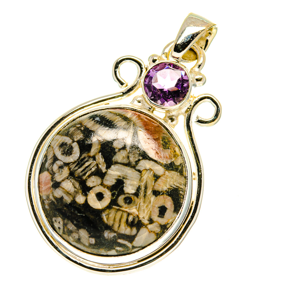 Crinoid Fossil Pendants handcrafted by Anasilvercos - PD759933