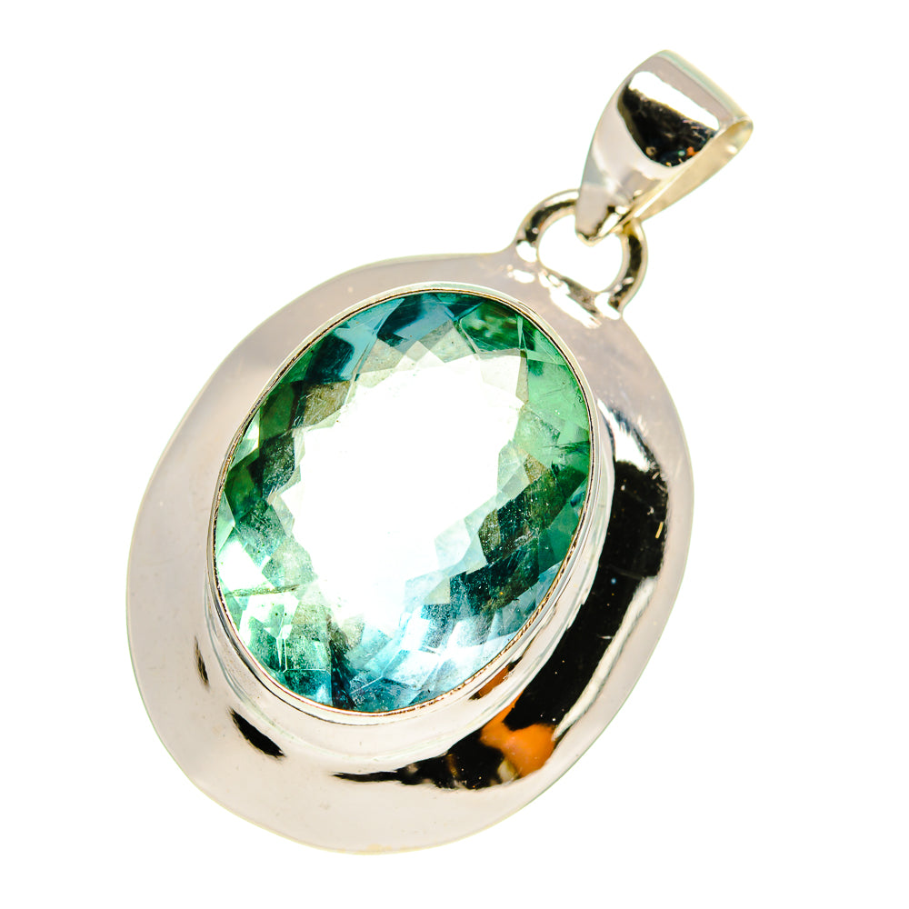 Blue Fluorite Pendants handcrafted by Anasilvercos - PD759965