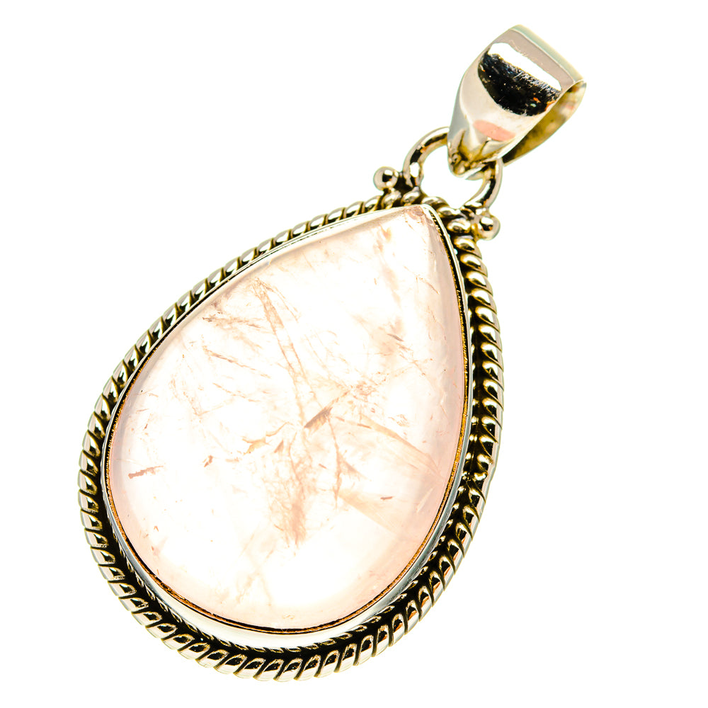 Rose Quartz Pendants handcrafted by Anasilvercos - PD759967