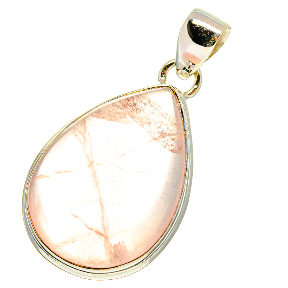 Rose Quartz Pendants handcrafted by Anasilvercos - PD759974