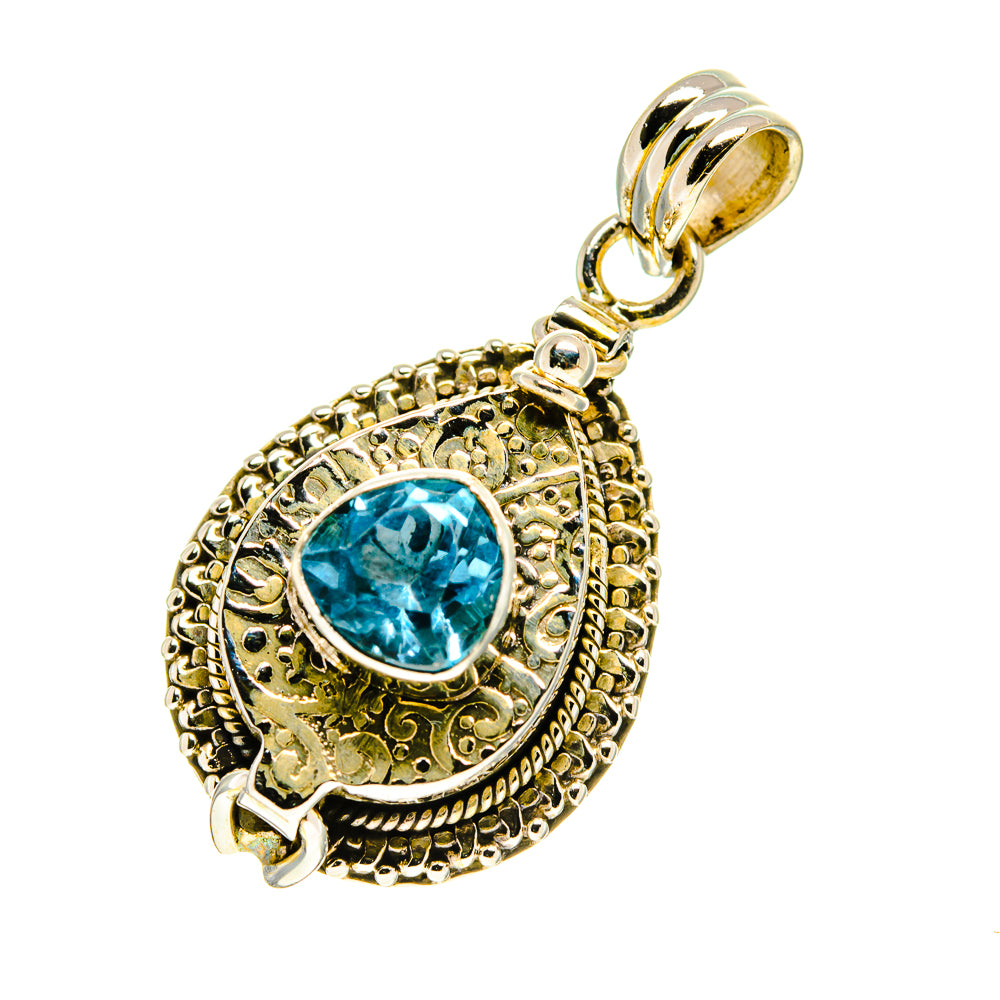 Blue Topaz Pendants handcrafted by Anasilvercos - PD759995