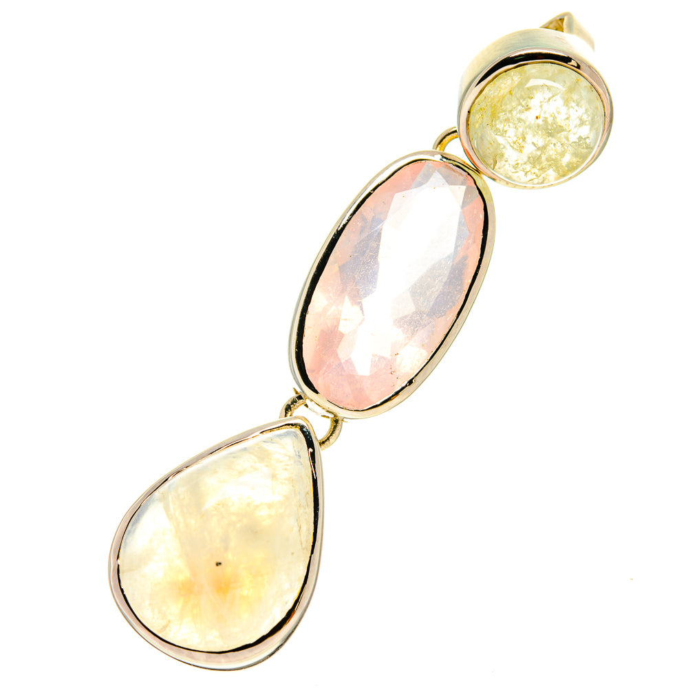 Rainbow Moonstone Pendants handcrafted by Anasilvercos - PD759997