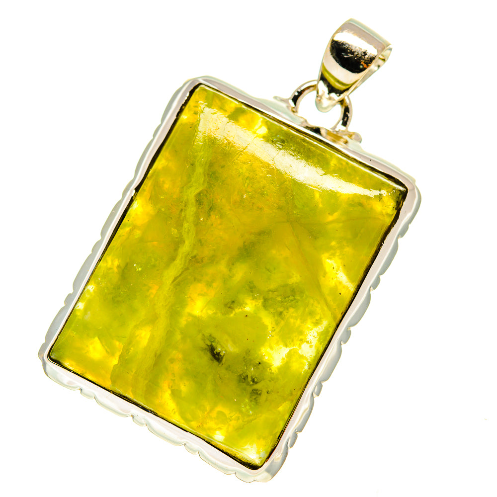 African Green Opal Pendants handcrafted by Anasilvercos - PD759999