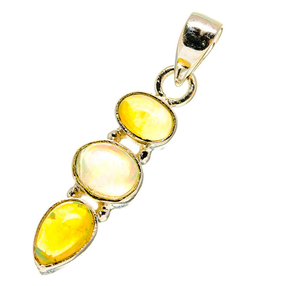 Ethiopian Opal Pendants handcrafted by Anasilvercos - PD760005