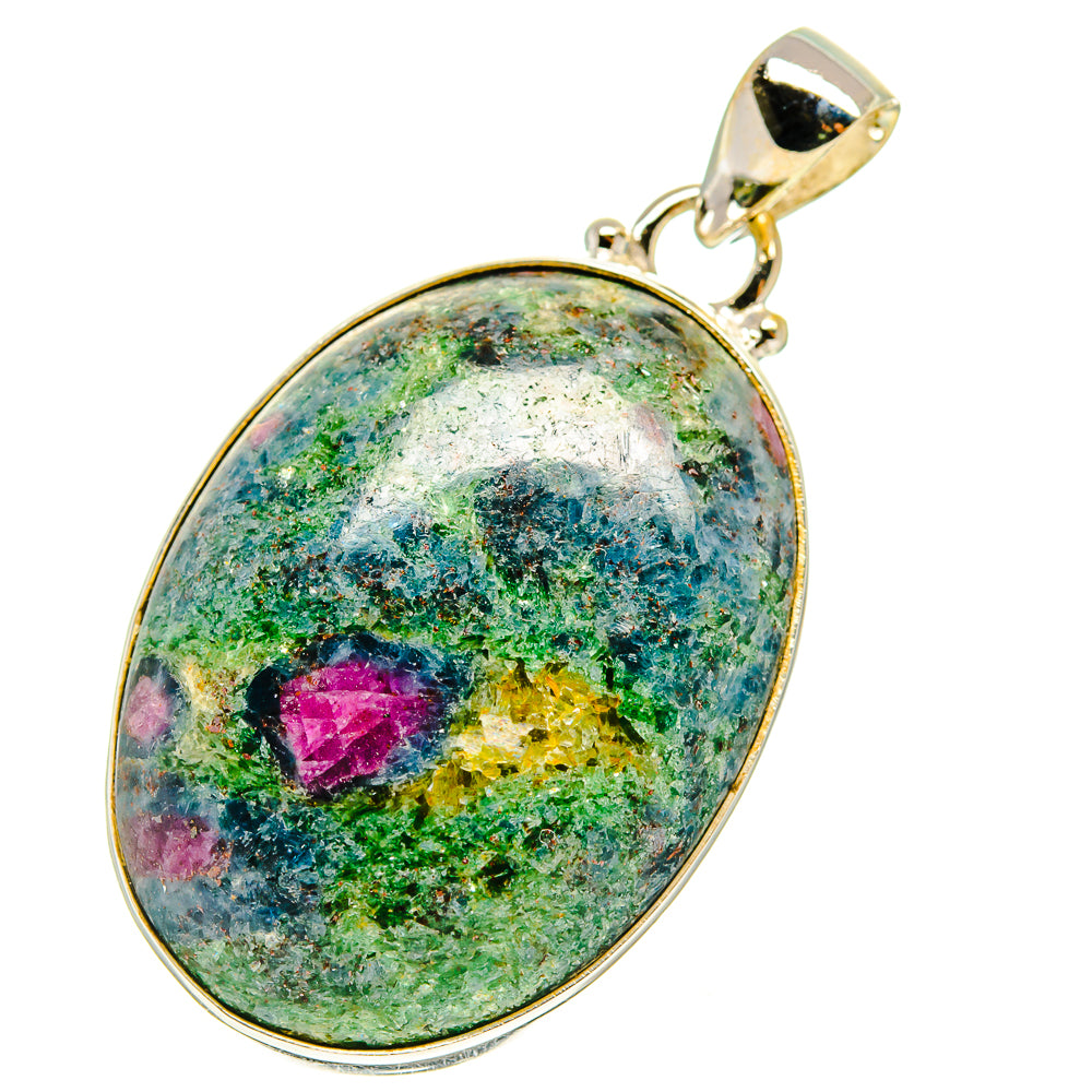 Ruby Fuchsite Pendants handcrafted by Anasilvercos - PD760012