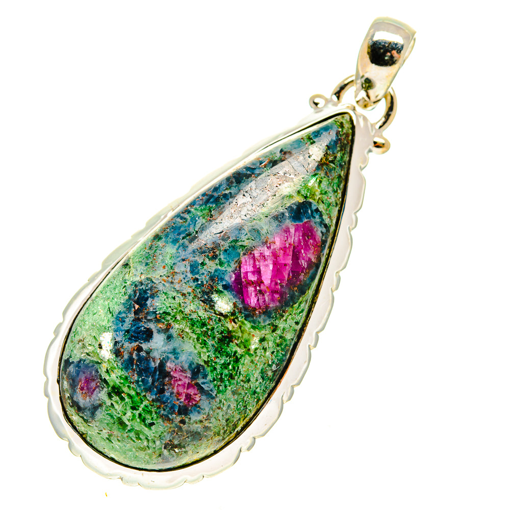 Ruby Fuchsite Pendants handcrafted by Anasilvercos - PD760014