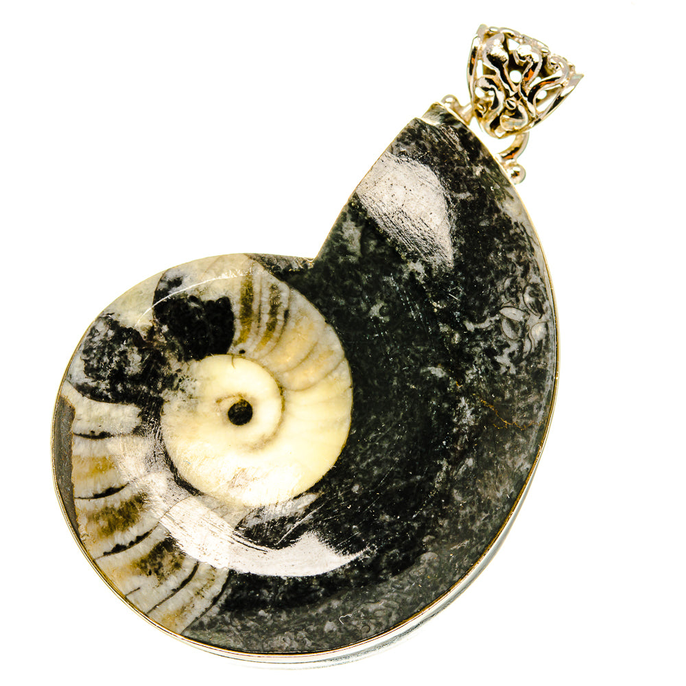 Orthoceras Fossil Pendants handcrafted by Anasilvercos - PD760016