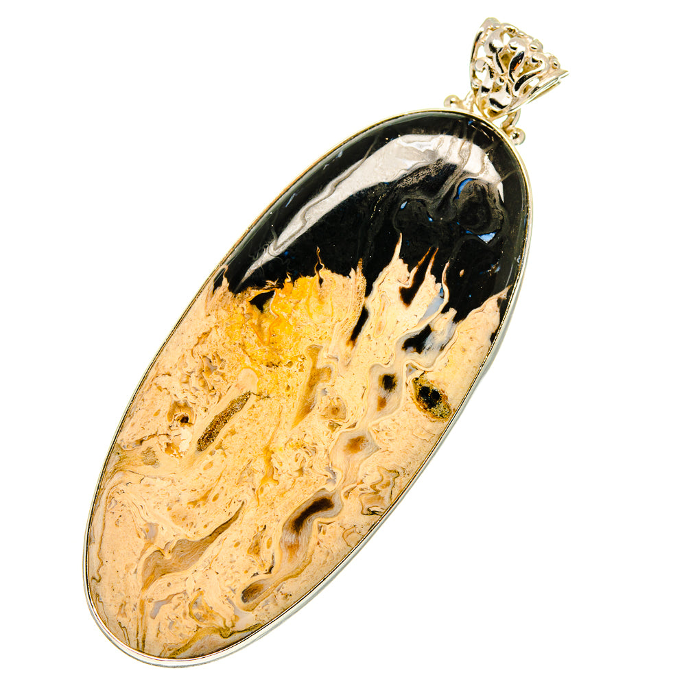 Peanut Wood Jasper Pendants handcrafted by Anasilvercos - PD760017