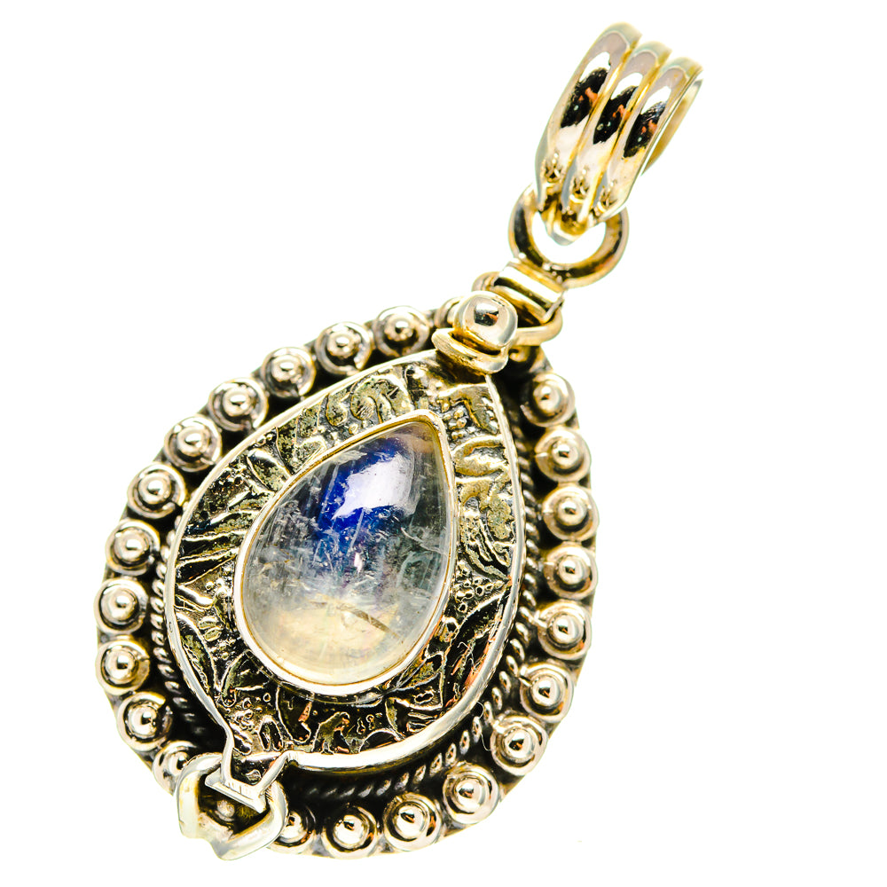 Rainbow Moonstone Pendants handcrafted by Anasilvercos - PD760020