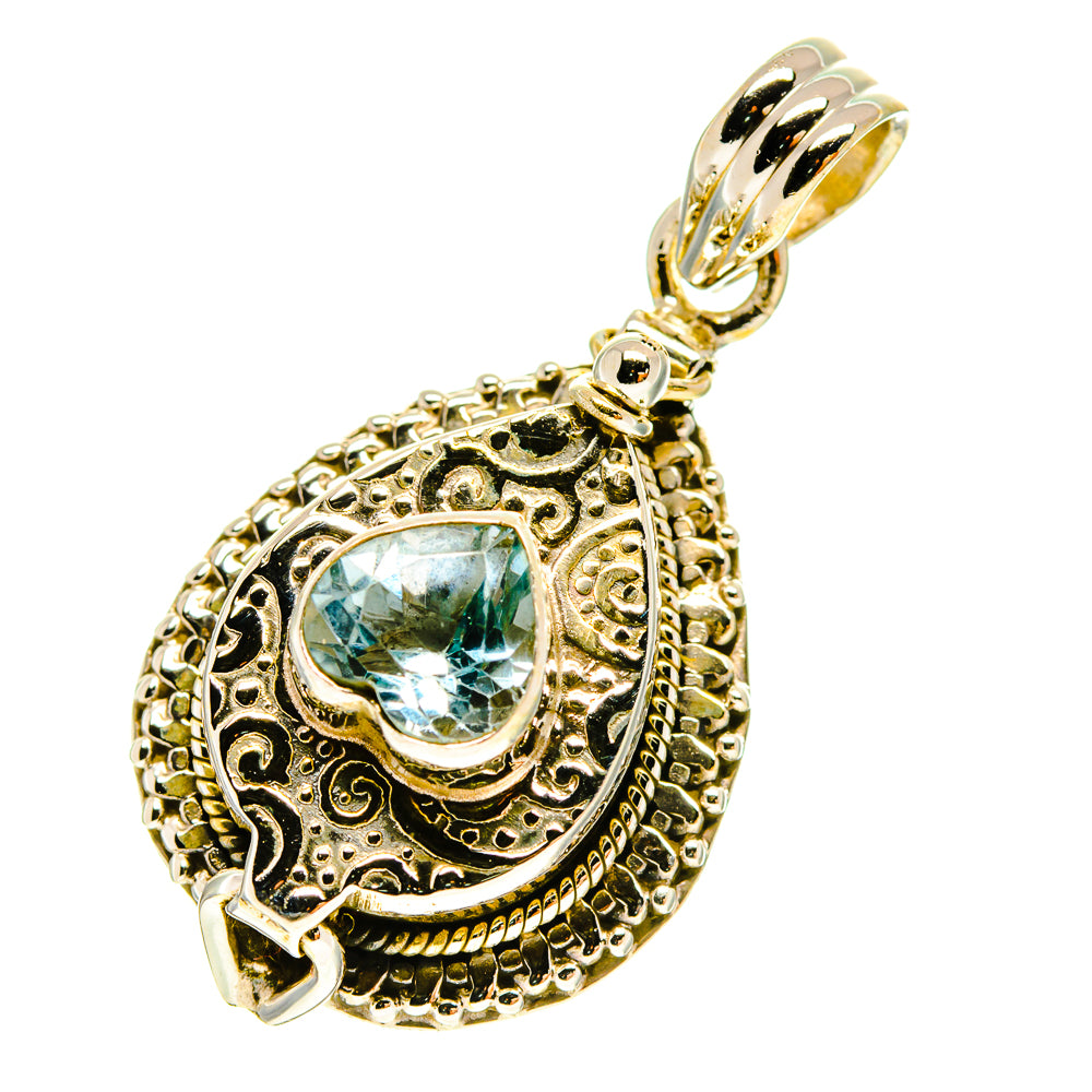 Blue Topaz Pendants handcrafted by Anasilvercos - PD760043