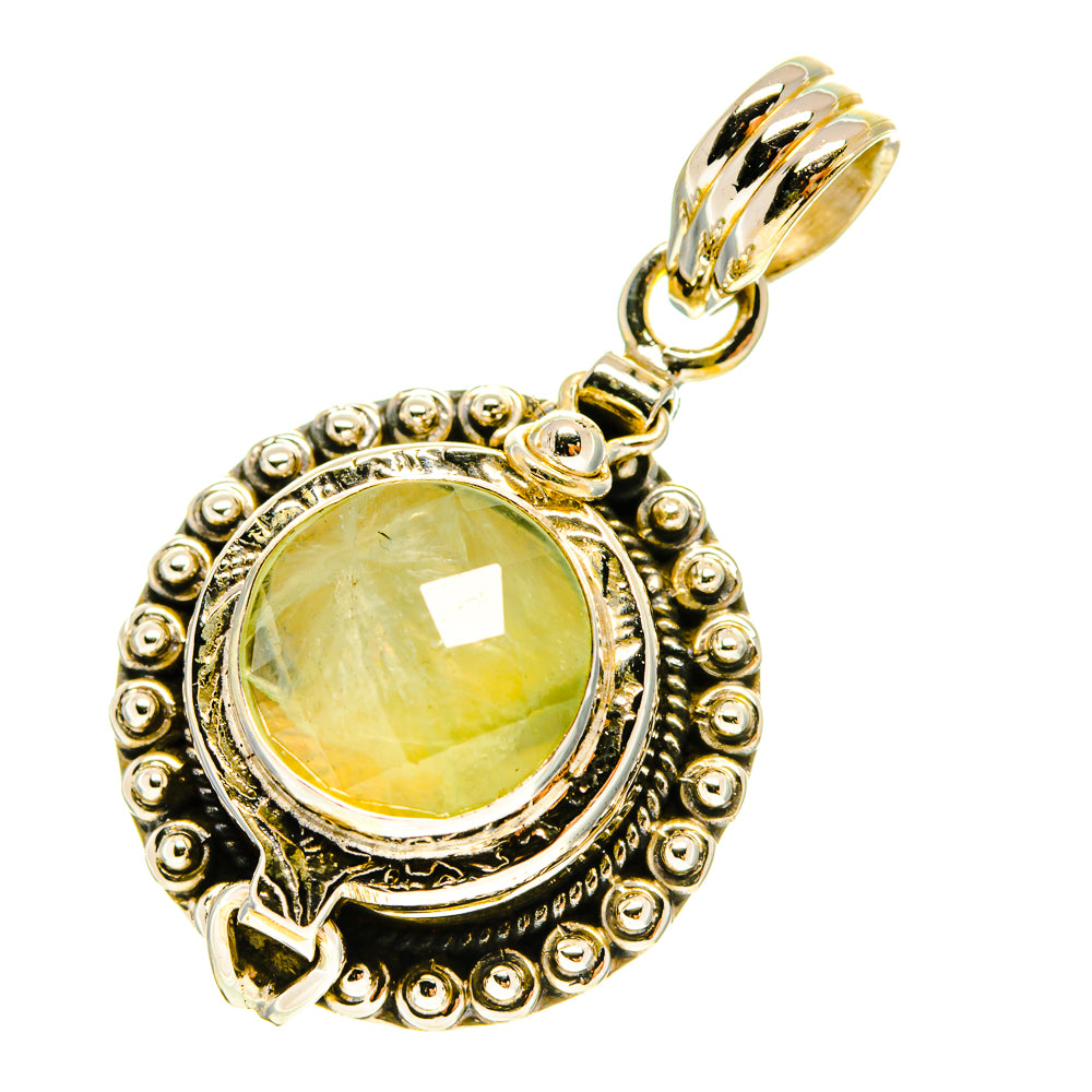 Prehnite Pendants handcrafted by Anasilvercos - PD760044
