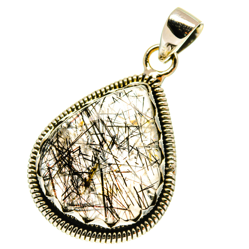 Tourmalinated Quartz Pendants handcrafted by Anasilvercos - PD760056