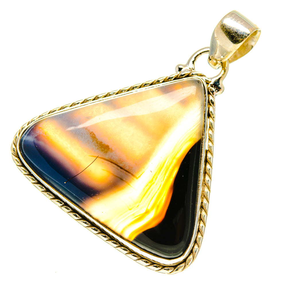 Botswana Agate Pendants handcrafted by Anasilvercos - PD760068