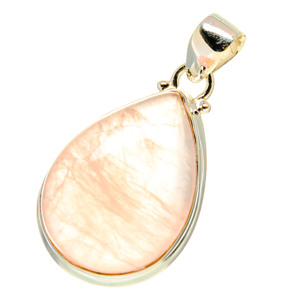 Rose Quartz Pendants handcrafted by Anasilvercos - PD760073