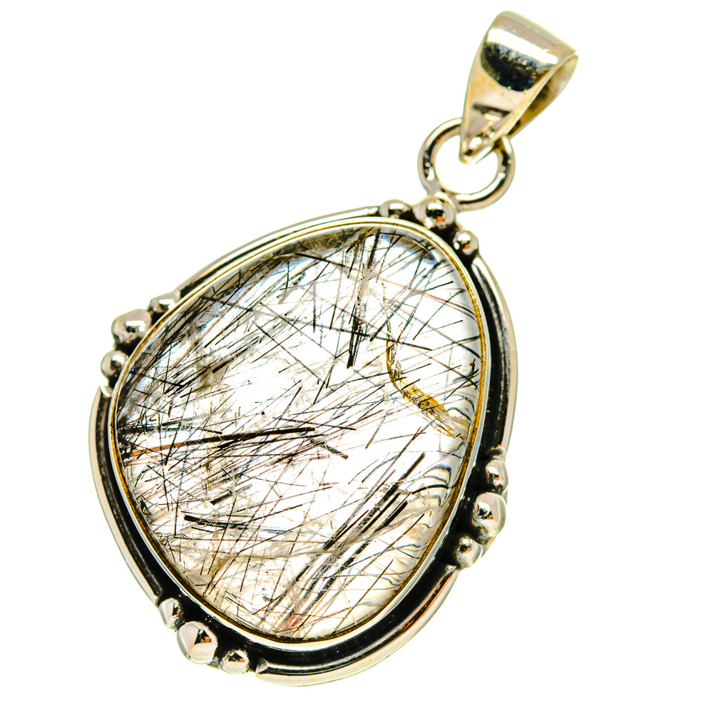 Tourmalinated Quartz Pendants handcrafted by Anasilvercos - PD760074