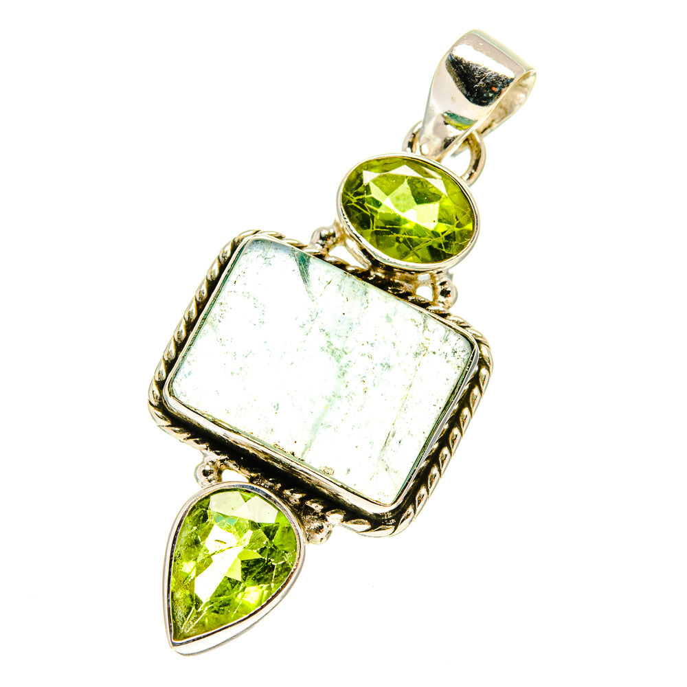 Green Fluorite Pendants handcrafted by Anasilvercos - PD760084