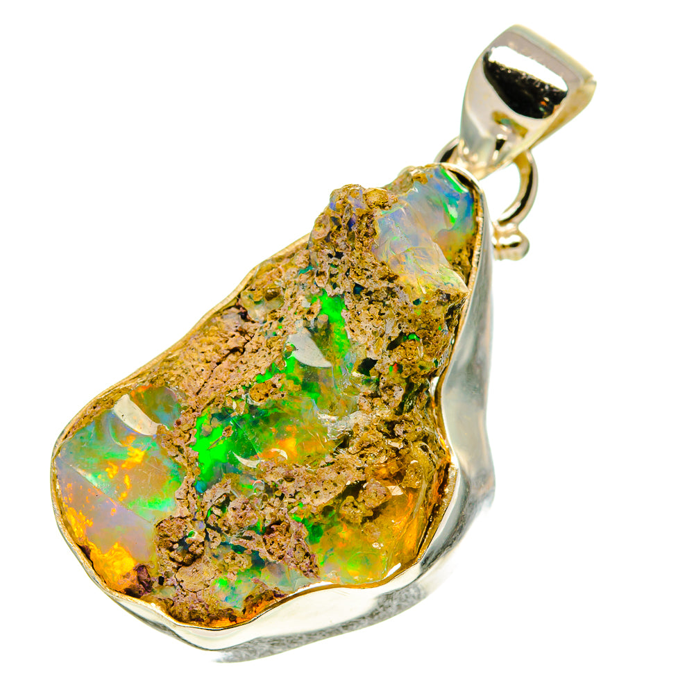 Ethiopian Opal Pendants handcrafted by Anasilvercos - PD760086