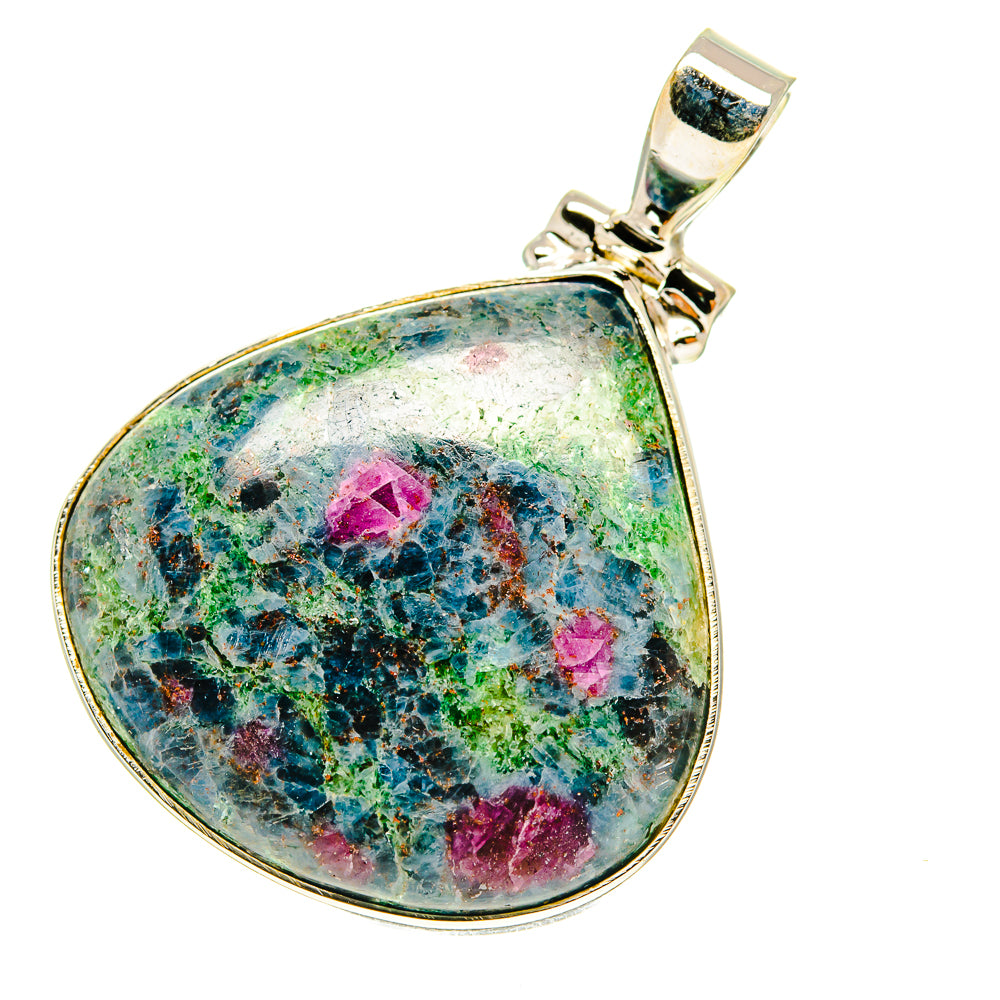 Ruby Fuchsite Pendants handcrafted by Anasilvercos - PD760094