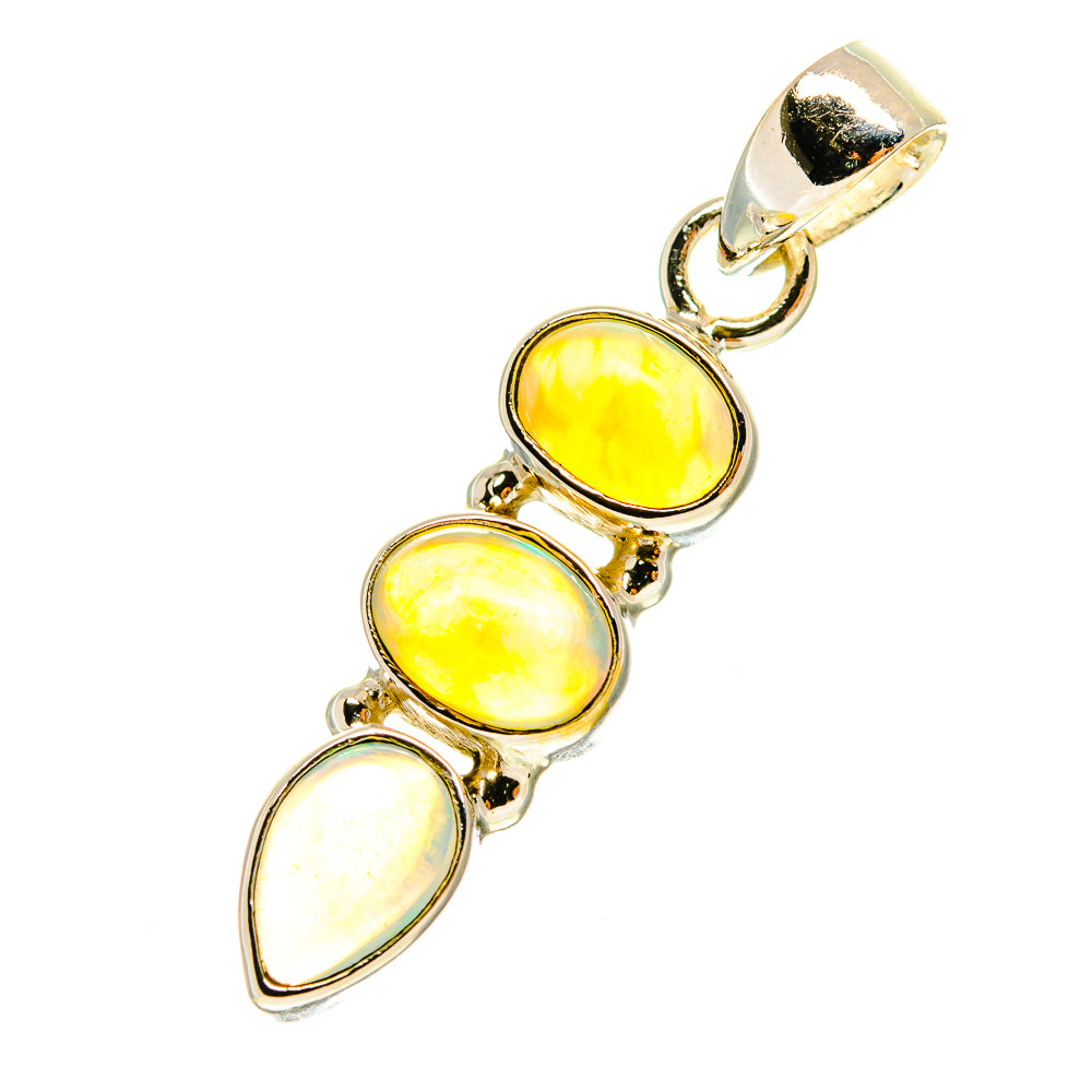Ethiopian Opal Pendants handcrafted by Anasilvercos - PD760117
