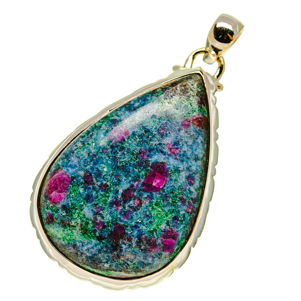 Ruby Fuchsite Pendants handcrafted by Anasilvercos - PD760123
