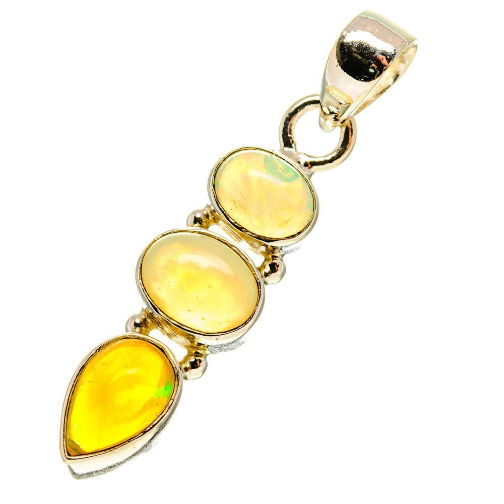 Ethiopian Opal Pendants handcrafted by Anasilvercos - PD760126