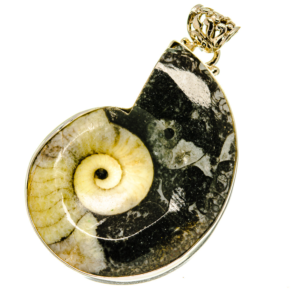Orthoceras Fossil Pendants handcrafted by Anasilvercos - PD760148