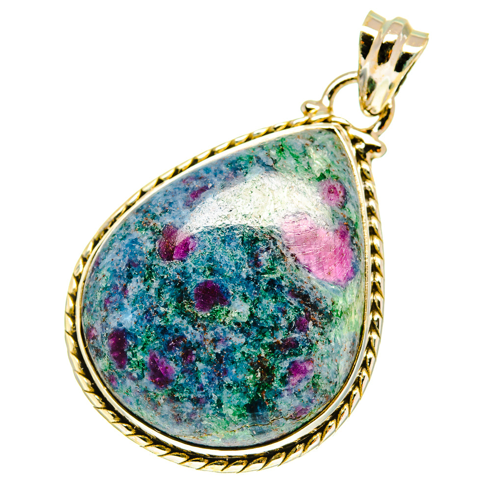 Ruby Fuchsite Pendants handcrafted by Anasilvercos - PD760161
