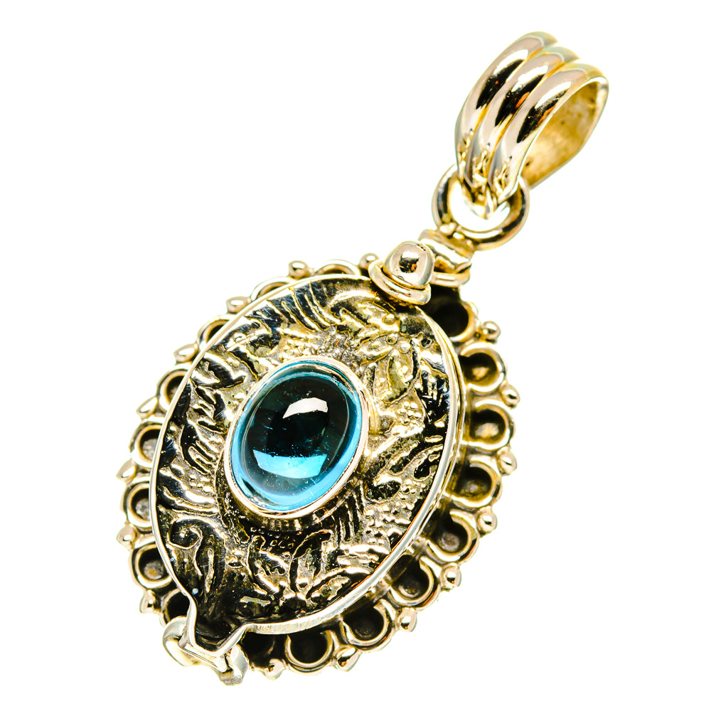 Blue Fluorite Pendants handcrafted by Anasilvercos - PD760170