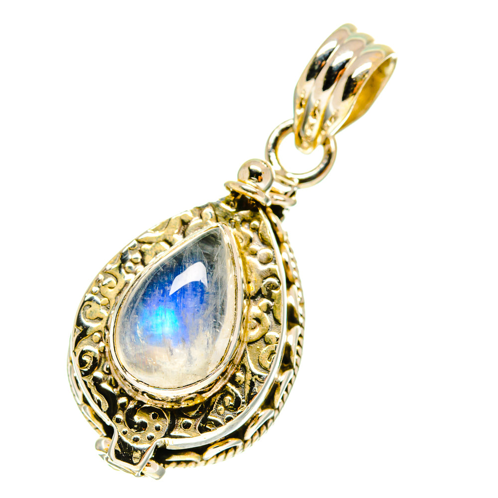 Rainbow Moonstone Pendants handcrafted by Anasilvercos - PD760175